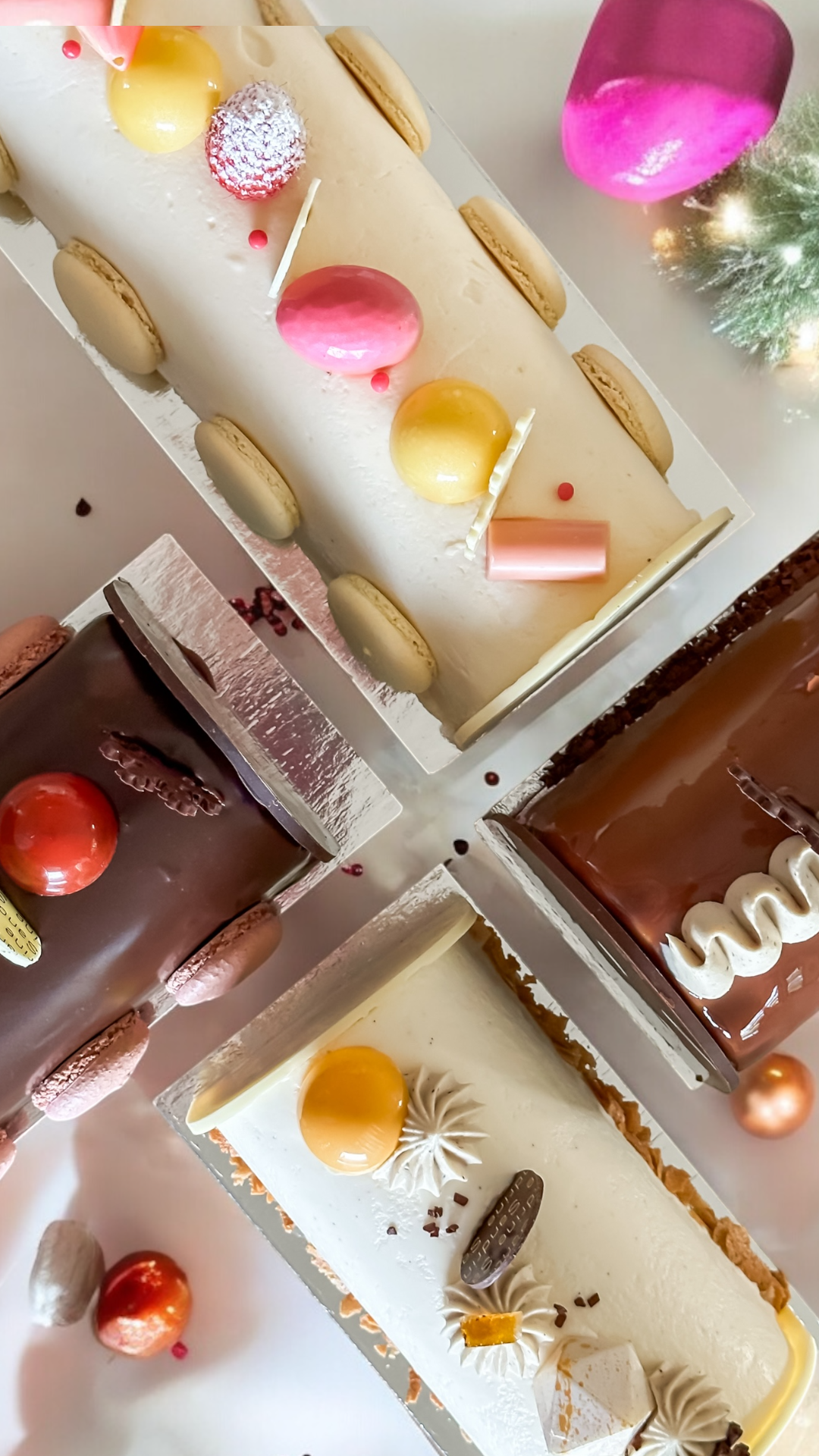 Yule log / Bûche de Noel - Coffee & Hazelnut