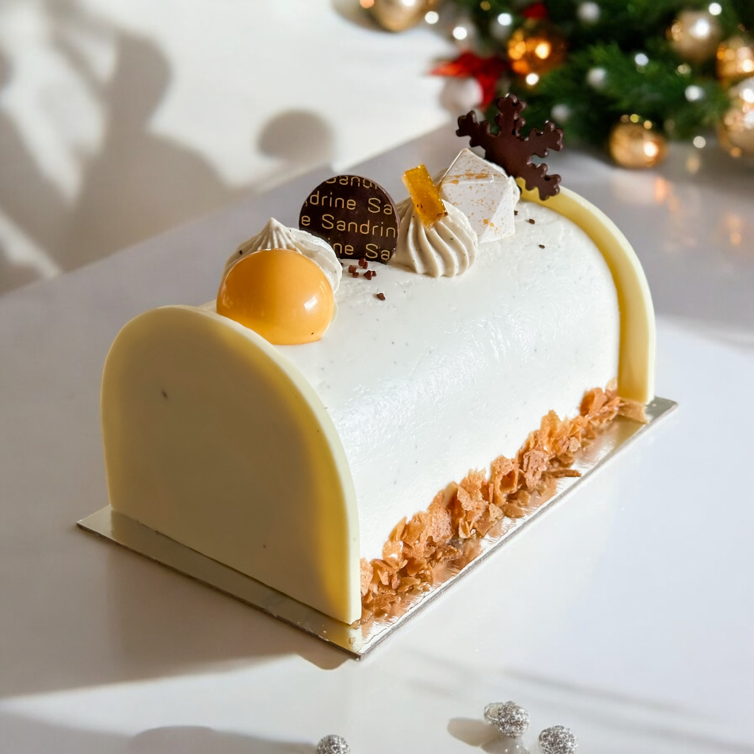 Yule log / Bûche de Noel  - L’Orange & Caramel Royale