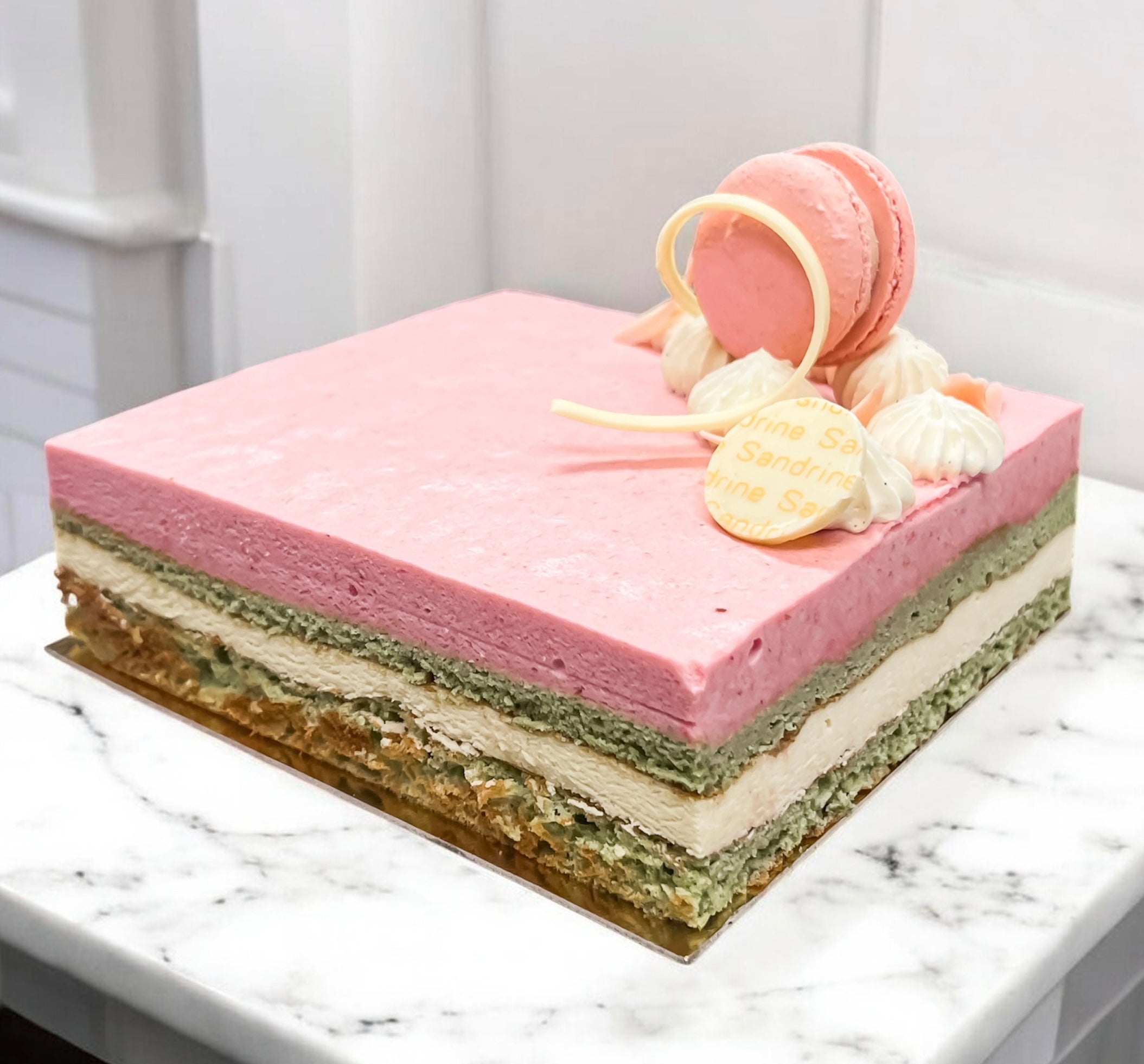 FRASIER PISTACHIO LAYER CAKE
