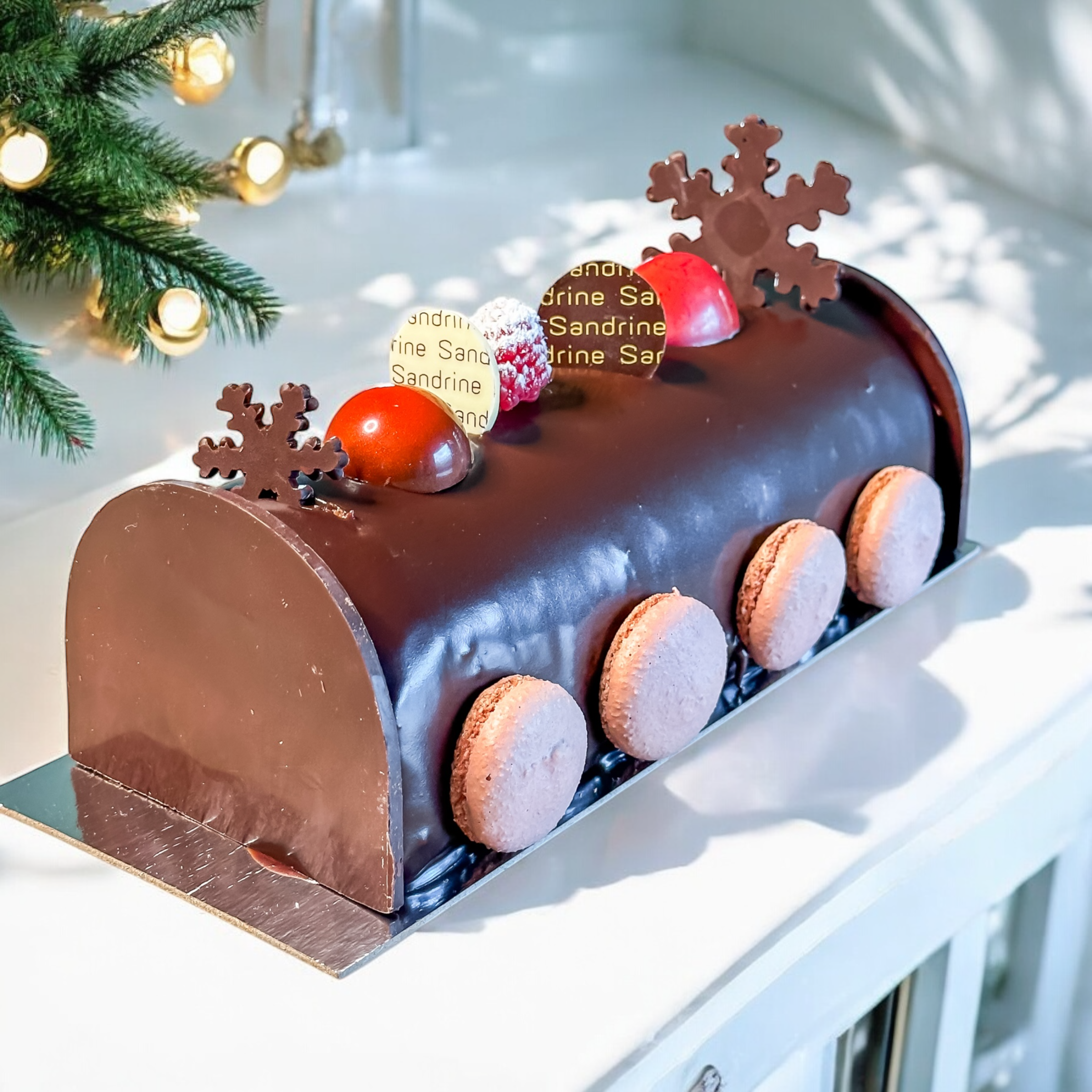 Yule log / Bûche de Noel - Chocolate