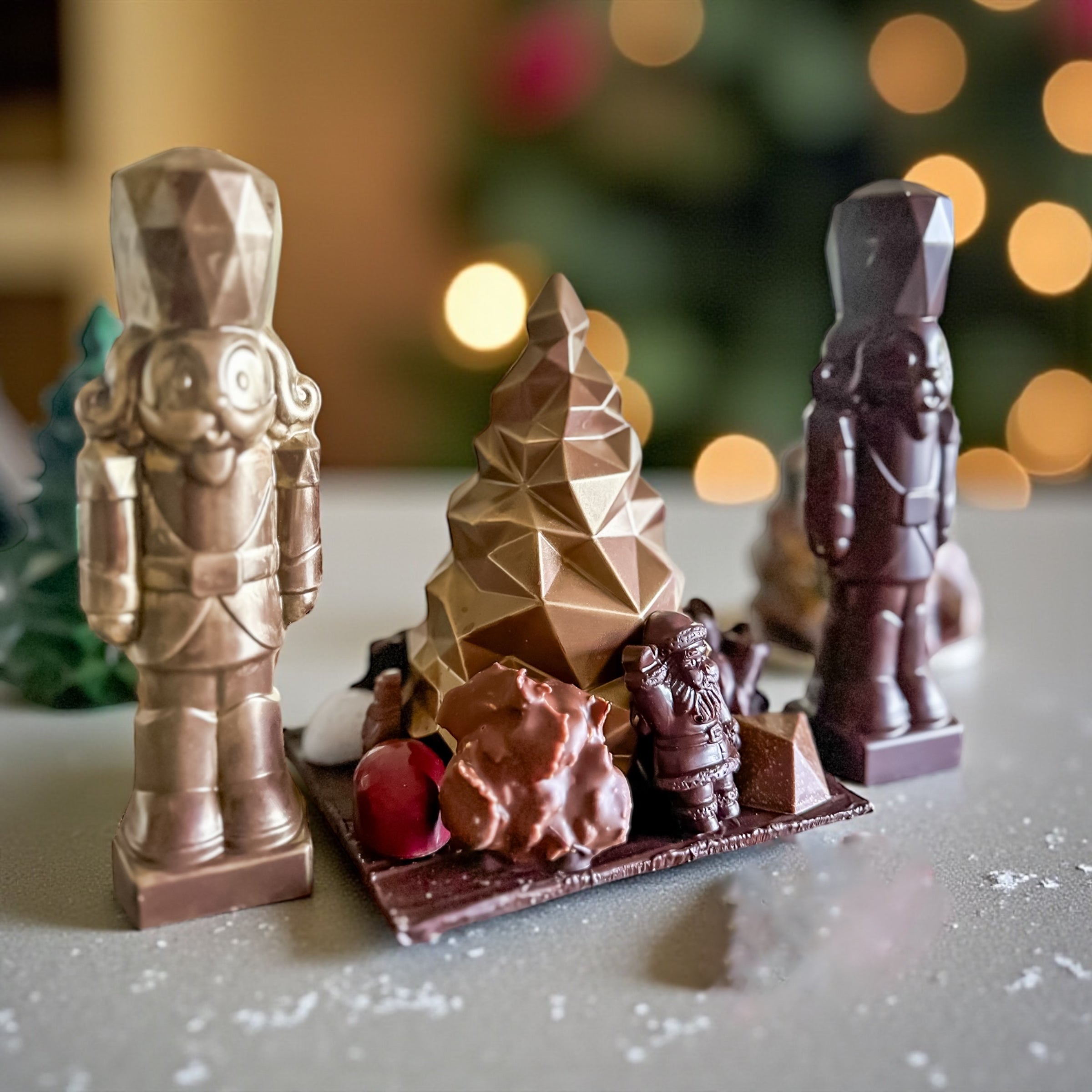 Chocolate Holiday Scene